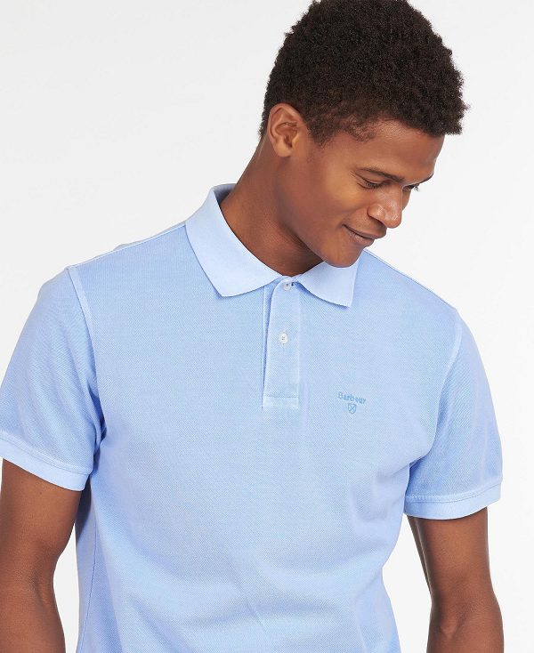 Barbour Washed-out Sports Polo Shirt Mintgrønne | BABO88207