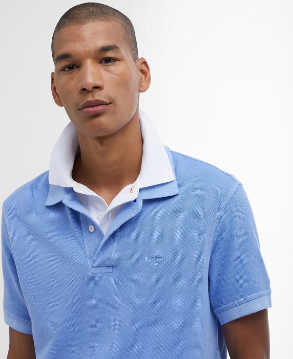 Barbour Washed-out Sports Polo Shirt Mintgrønne | BABO88207