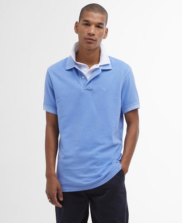 Barbour Washed-out Sports Polo Shirt Mintgrønne | BABO88207