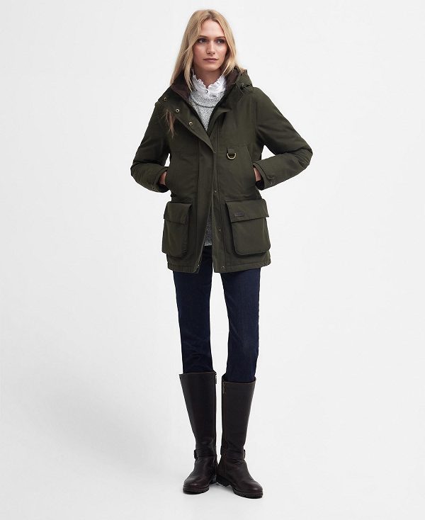 Barbour Waterproof Retriever Jacket Olivengrøn | BABO89398