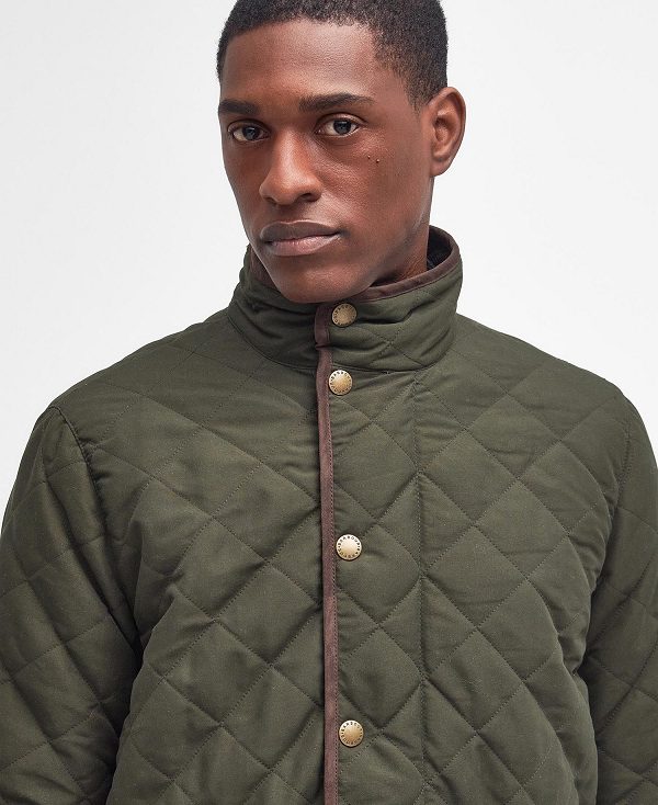 Barbour Waterproof Shoveler Quilted Jacket Olivengrøn | BABO87364