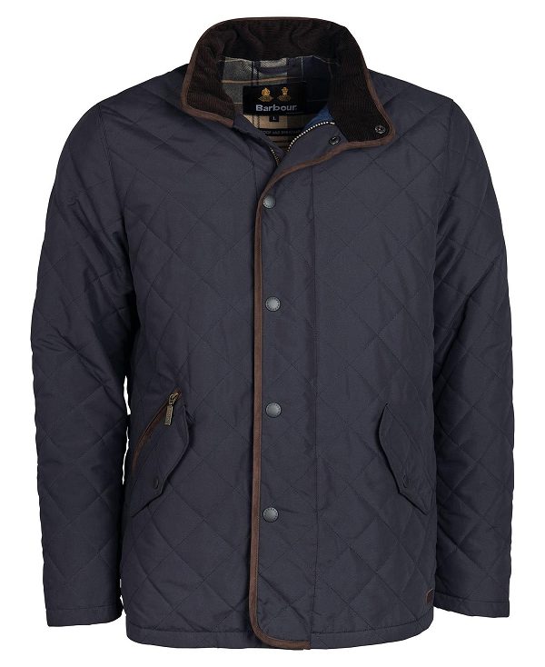 Barbour Waterproof Shoveler Quilted Jacket Mørkeblå | BABO87366