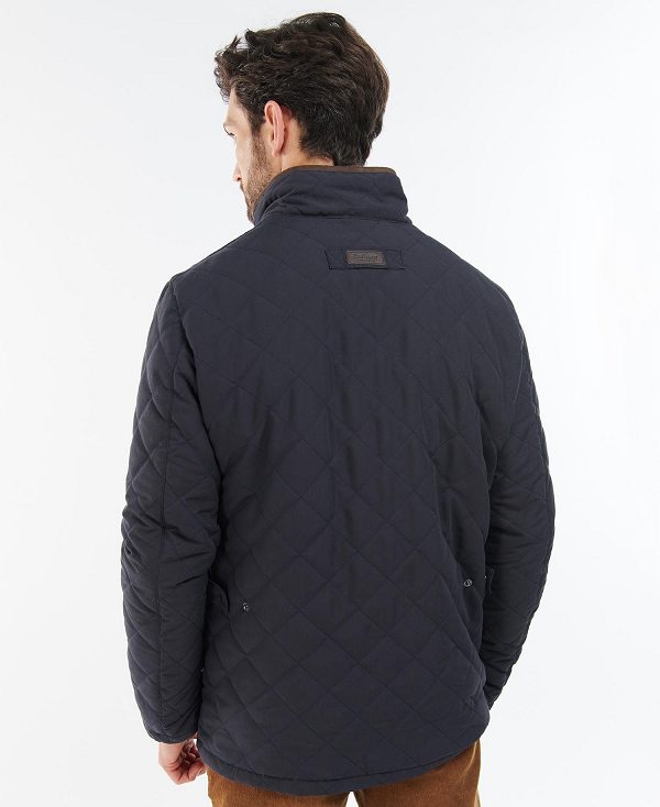 Barbour Waterproof Shoveler Quilted Jacket Mørkeblå | BABO87366