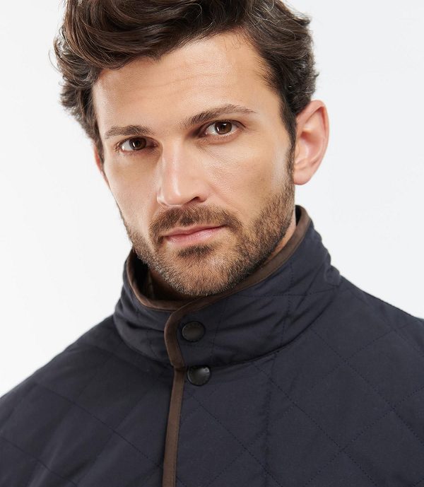 Barbour Waterproof Shoveler Quilted Jacket Mørkeblå | BABO87366