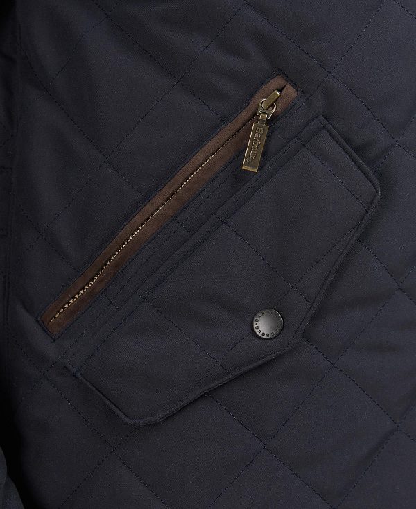 Barbour Waterproof Shoveler Quilted Jacket Mørkeblå | BABO87366