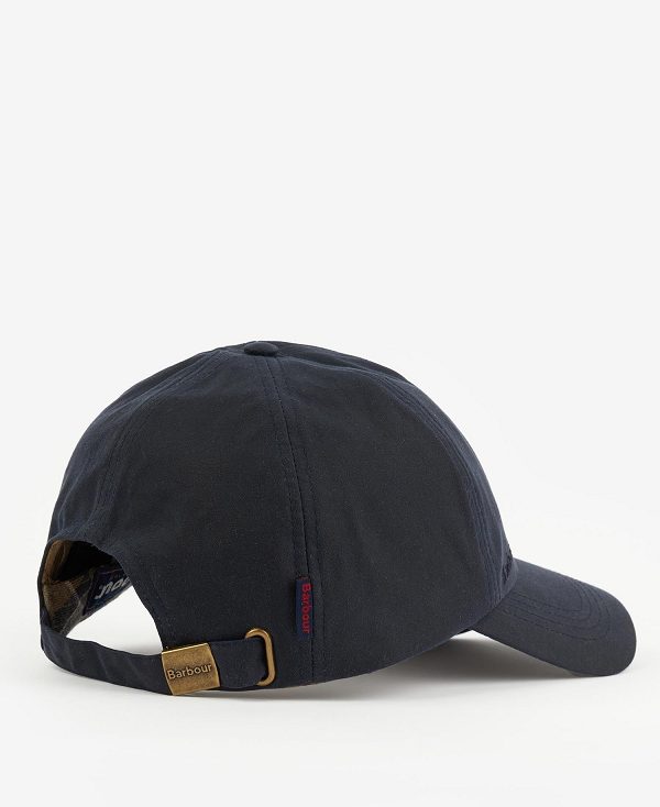 Barbour Wax Sports Cap Mørkeblå Mørkebrune | BABO88967