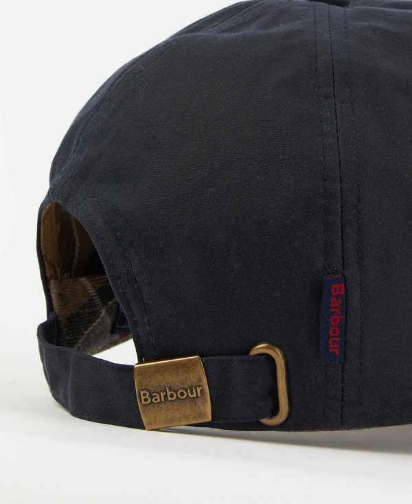 Barbour Wax Sports Cap Mørkeblå Mørkebrune | BABO88967