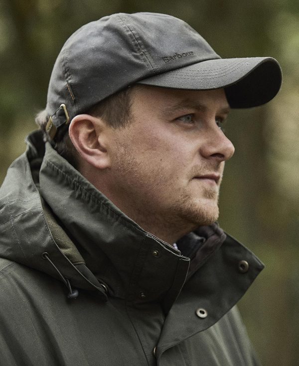 Barbour Wax Sports Cap Mørkeblå Mørkebrune | BABO89069