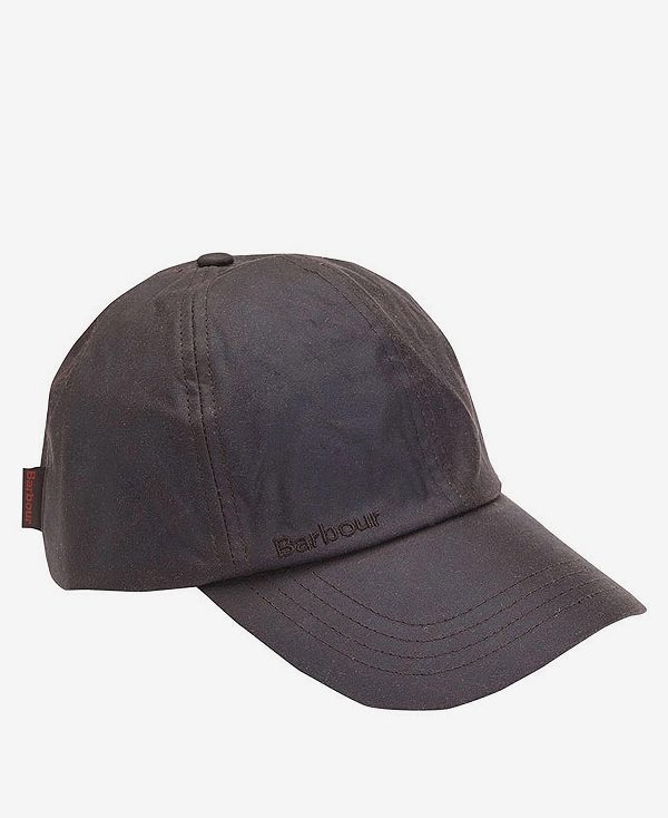 Barbour Wax Sports Cap Mørkeblå Mørkebrune | BABO89071