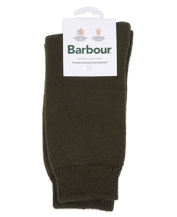 Barbour Wellington Calf Socks Olivengrøn Grøn | BABO89141