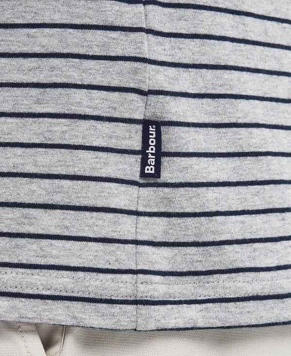 Barbour Westgate Striped Short-sleeved Polo Shirt Grå | BABO88172