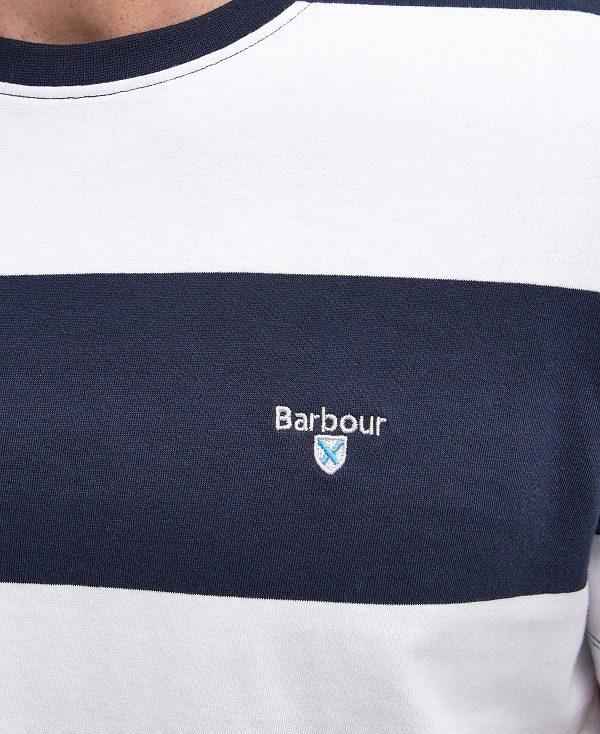 Barbour Whalton Striped T-shirt Mørkeblå | BABO88308