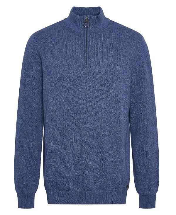 Barbour Whitfield Half-zip Jumper Mørkeblå | BABO88610