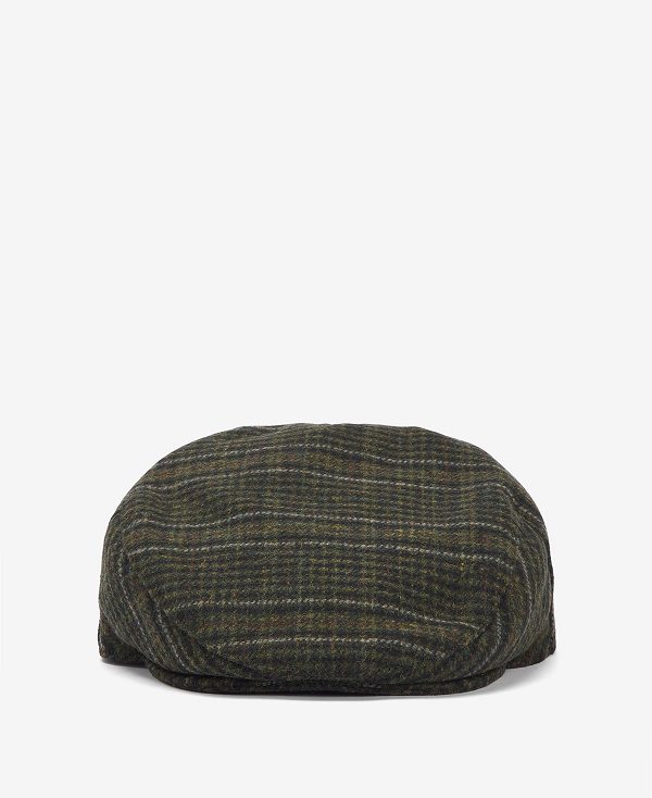 Barbour Wilkin Flat Cap Olivengrøn | BABO89017