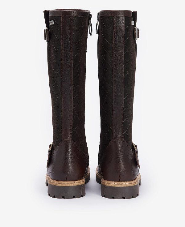 Barbour Willow Knee-high Boots Mørkebrune | BABO89871