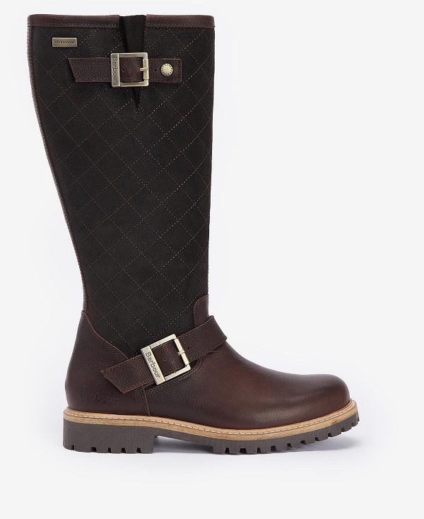 Barbour Willow Knee-high Boots Mørkebrune | BABO89871