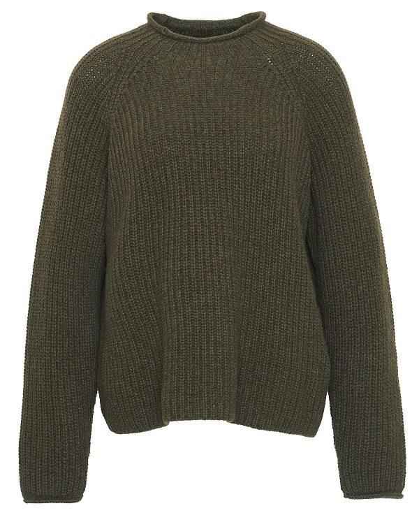 Barbour Willows High-neck Jumper Olivengrøn | BABO89727