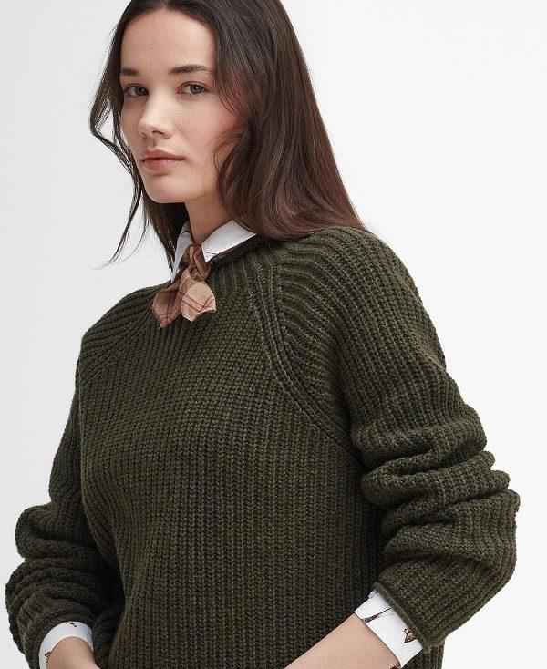 Barbour Willows High-neck Jumper Olivengrøn | BABO89727