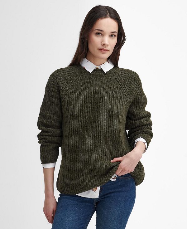 Barbour Willows High-neck Jumper Olivengrøn | BABO89727