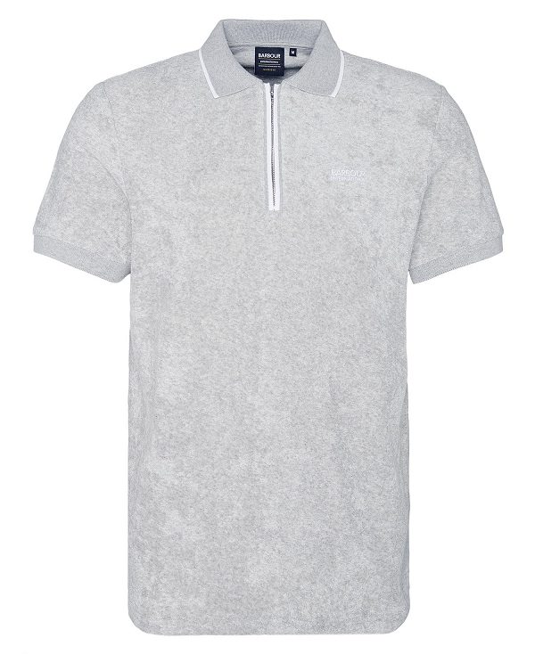 Barbour Wilton Terry Short-sleeved Polo Shirt Grå | BABO88198