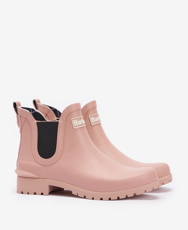 Barbour Wilton Wellingtons Lyserød | BABO89947