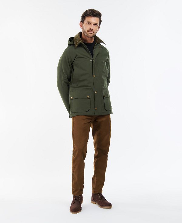 Barbour Winter Ashby Waterproof Jacket Olivengrøn | BABO87411