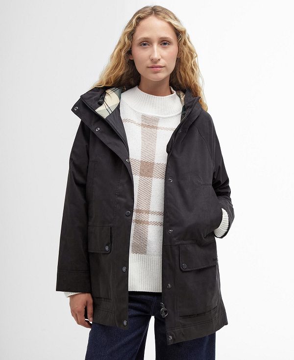 Barbour Winter Beadnell Waterproof Jacket Sort | BABO89389