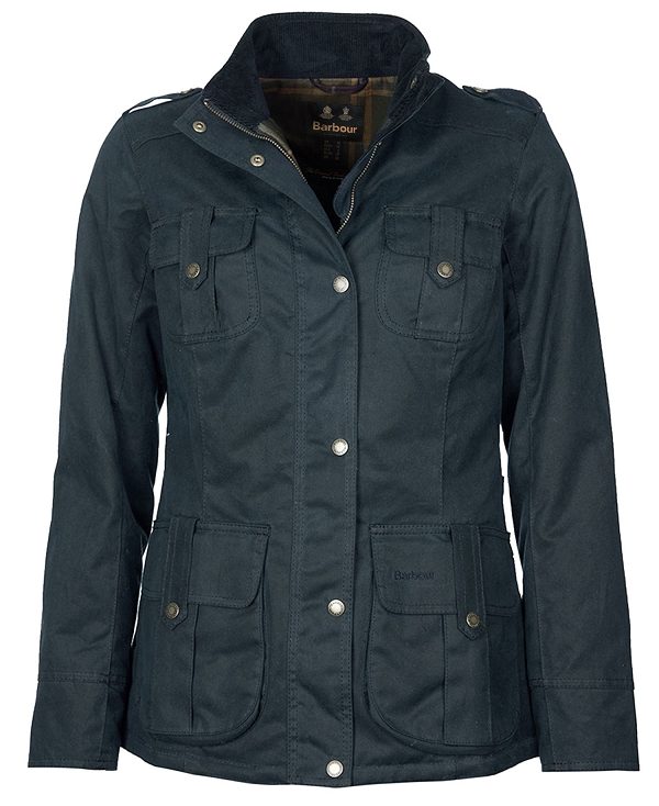 Barbour Winter Defence Wax Jacket Mørkeblå | BABO89239