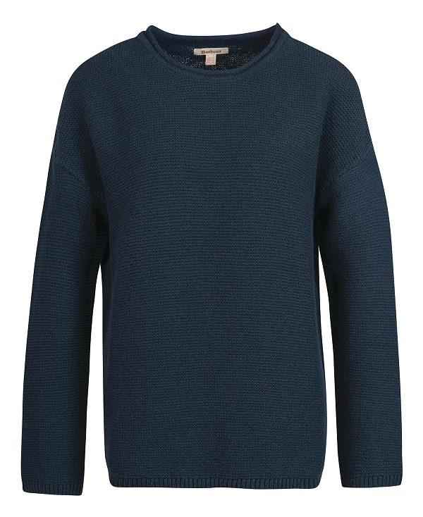 Barbour Winter Mariner Crew Neck Jumper Mørkeblå | BABO89661