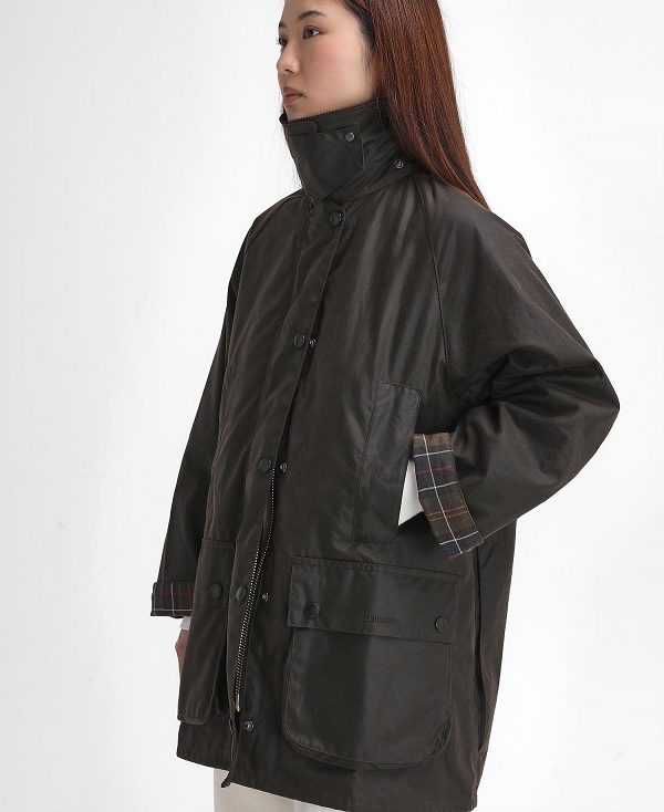 Barbour Women'S Beaufort Waxed Jacket Sort | BABO89215