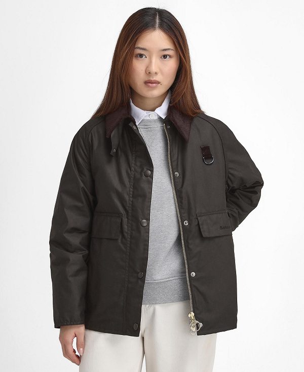 Barbour Women'S Spey Waxed Jacket Sort | BABO89221