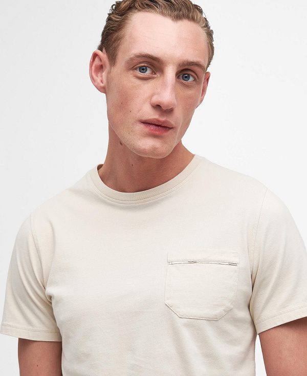 Barbour Woodchurch T-shirt Beige | BABO88376