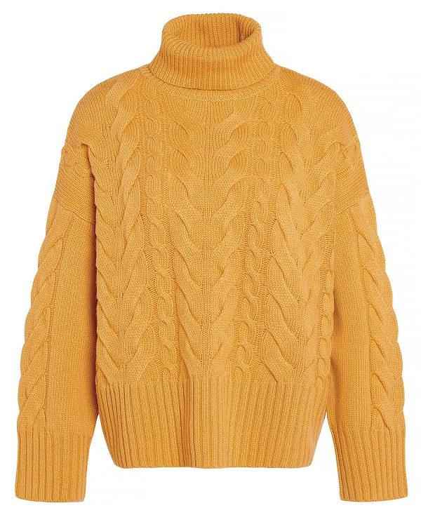 Barbour Woodlane Knitted Jumper Guld | BABO89669