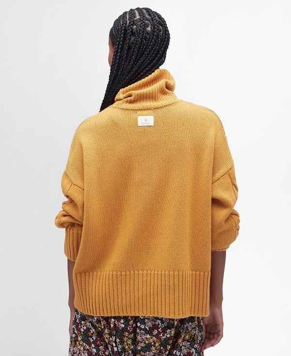 Barbour Woodlane Knitted Jumper Guld | BABO89669