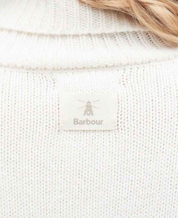 Barbour Woodlane Knitted Jumper Hvide | BABO89670