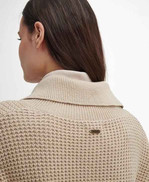 Barbour Woodside Half-button Jumper Olivengrøn | BABO89754