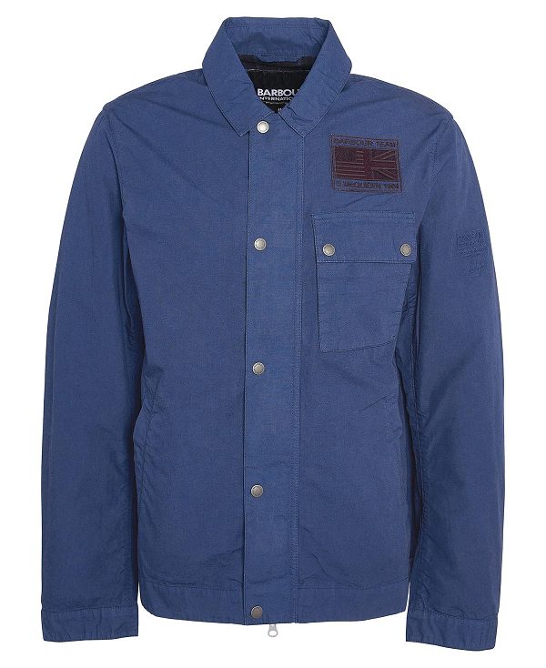 Barbour Workers Casual Jacket Dyb Blå | BABO87468