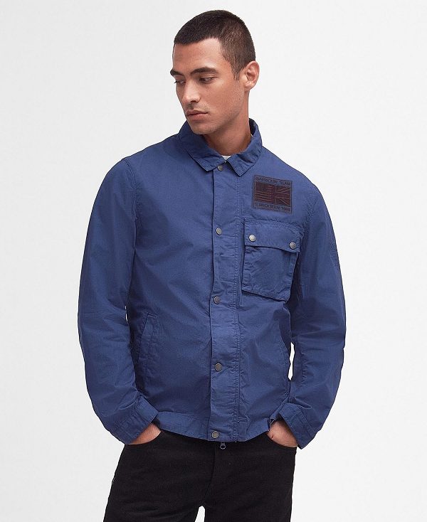 Barbour Workers Casual Jacket Dyb Blå | BABO87468