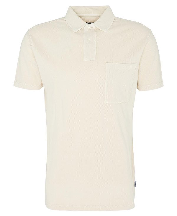 Barbour Worsley Pocket Polo Shirt Beige | BABO88125