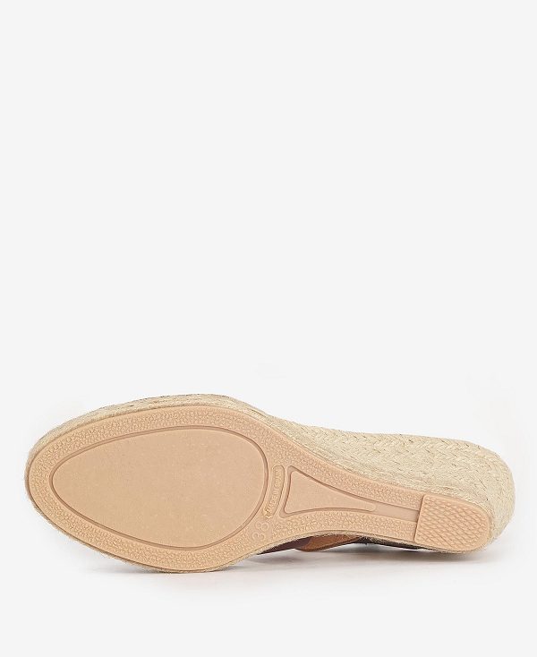 Barbour Yolanda Espadrille Wedges Brune | BABO89900